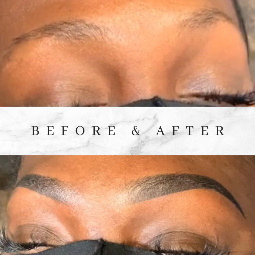 Ombre brows las vegas semi permanent tattoo nab nail bar | nails lashes and beauty in las vegas