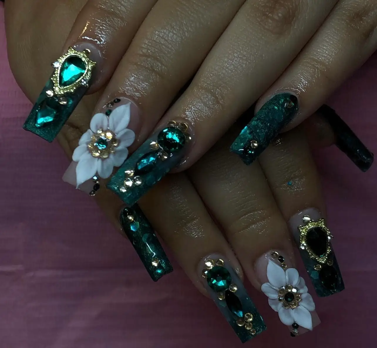 3d flower nail designs in las vegas nail salon nearby