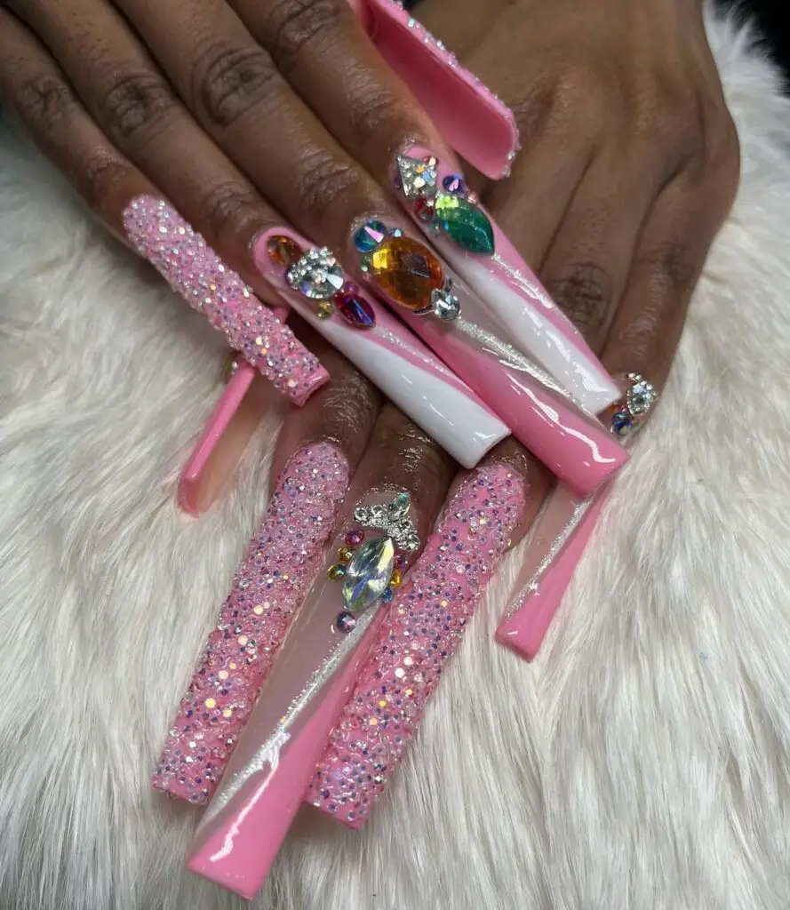 Extreme long nails and nail art designs by Nora