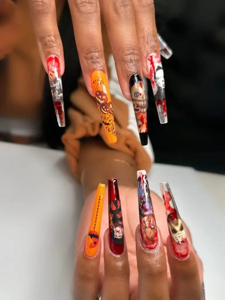 Asia Halloween Nail Designs