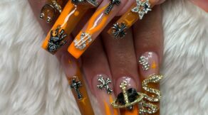 Sculpted halloween nails