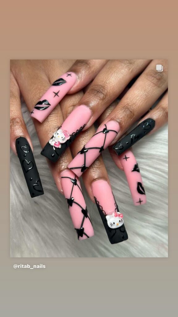 Freestyle sculpted nails