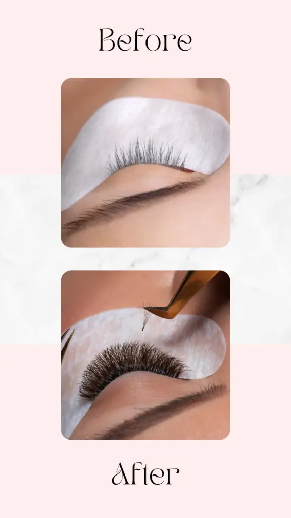 Special eyelash extensions promo at NAB Nail Bar in Las Vegas. Book now for stunning lashes!