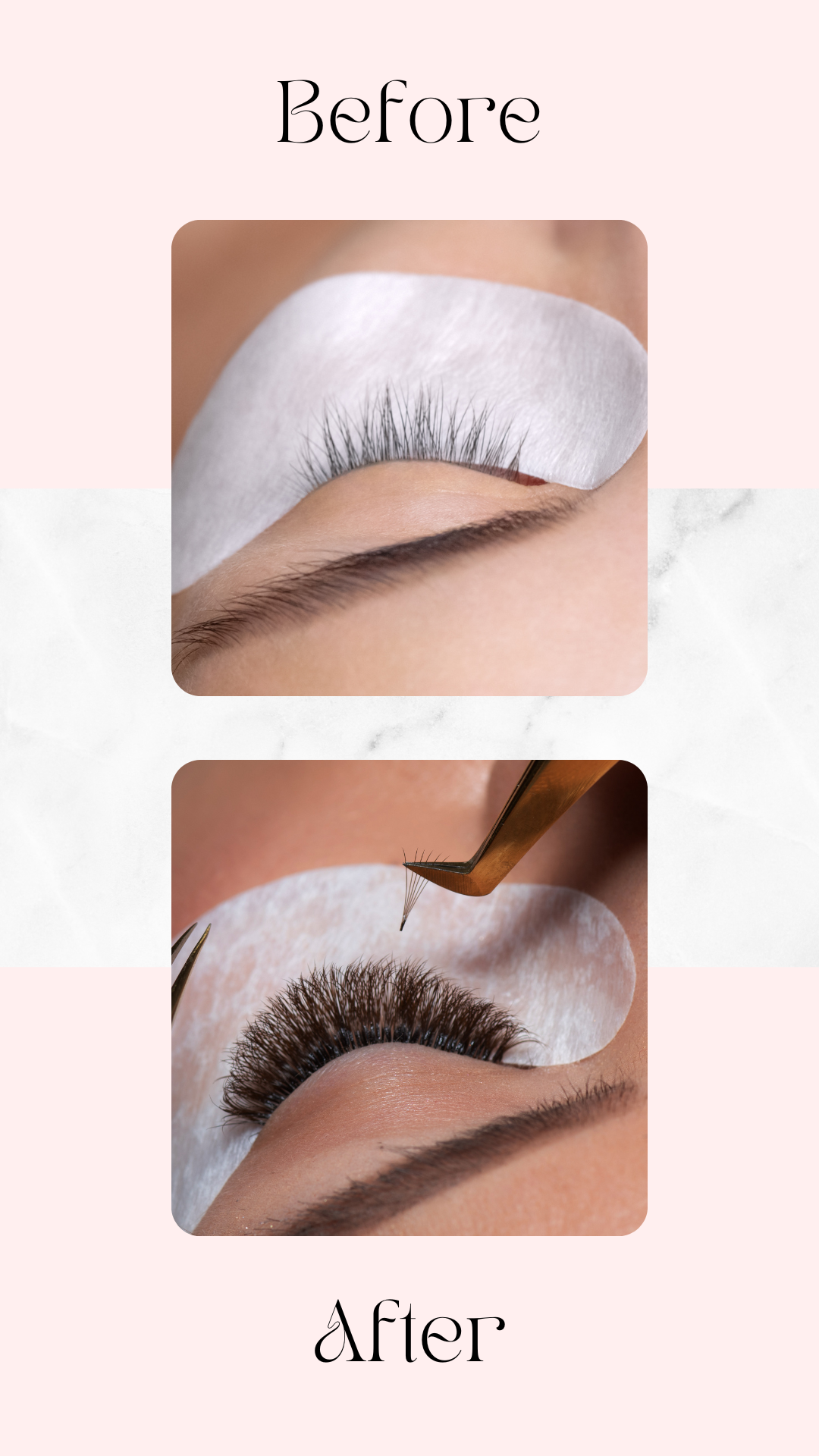 Special eyelash extensions promo at NAB Nail Bar in Las Vegas. Book now for stunning lashes!