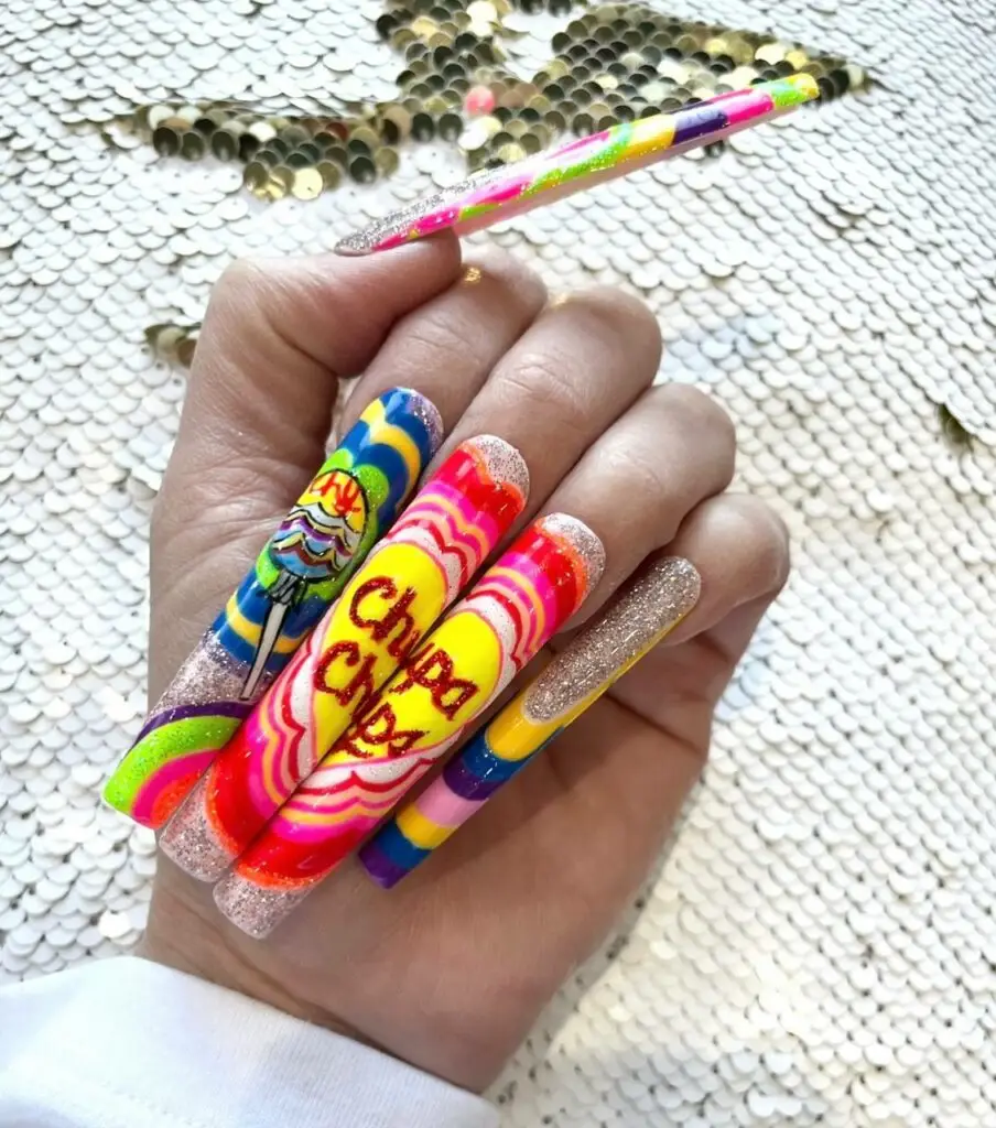 Nail and lash work by Nora at NAB Nail Bar in Las Vegas