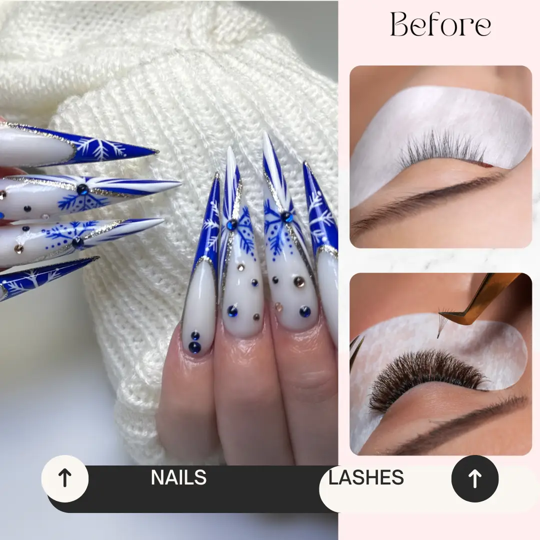 Luxury nail salon in Las Vegas specializing in Gel X nails and lash extensions.