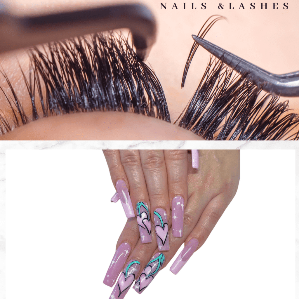 Amy nail work at NAB Nail Bar in Las Vegas