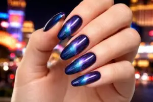 Cateye nails almond shape in las vegas nab nail bar | nails lashes and beauty in las vegas