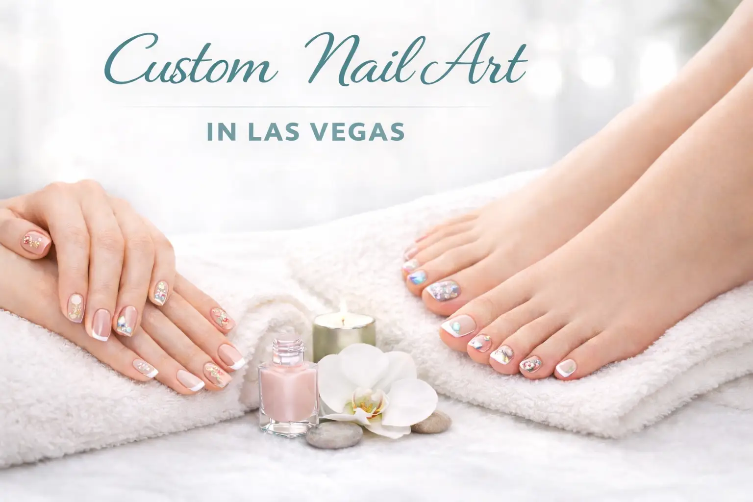 Custom nail art Las Vegas at NAB Nail Bar luxury nail salon