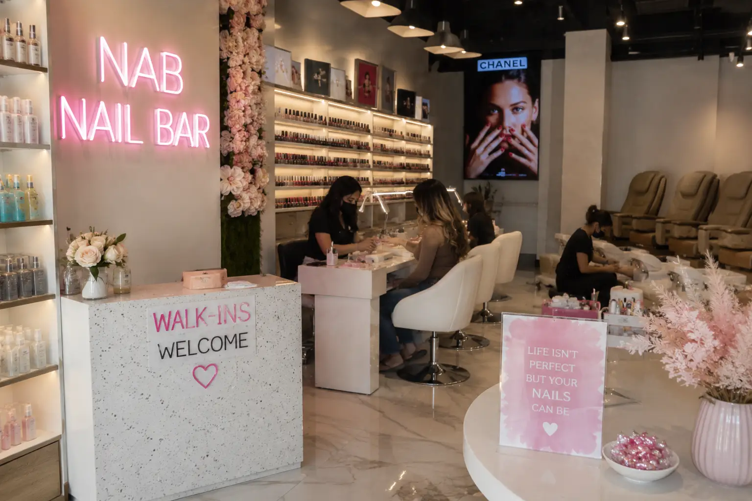 Walk in nail salon in las vegas  same day appointments at nab nail bar nab nail bar | nails lashes and beauty in las vegas