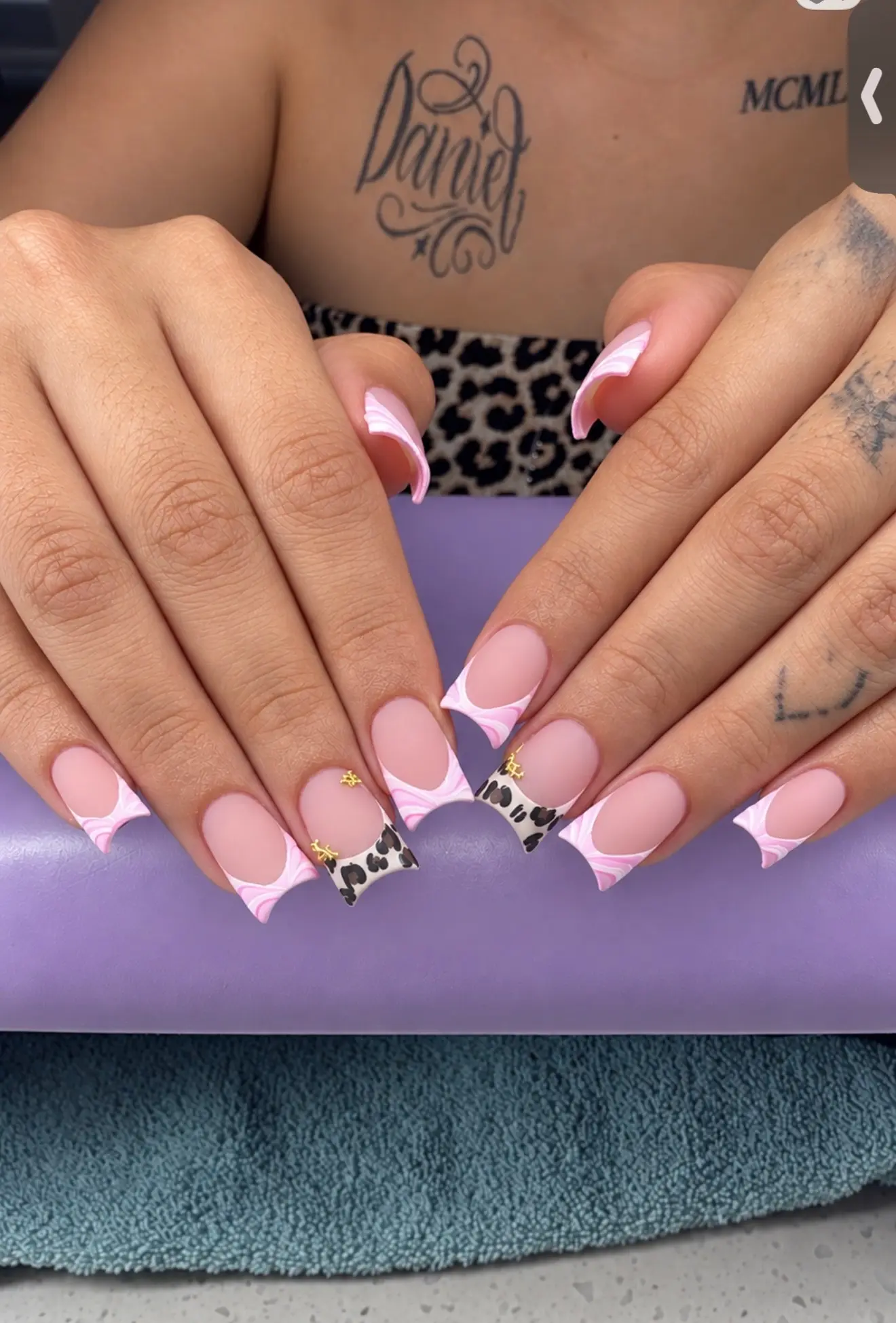 Nga nail and lash work at NAB Nail Bar in Las Vegas