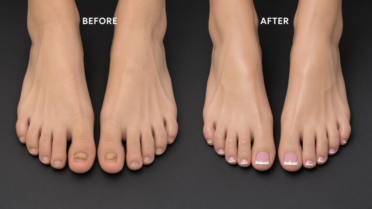 Nga nail and lash work at NAB Nail Bar in Las Vegas