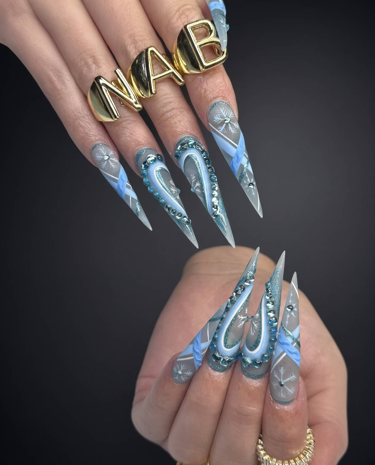 Asia nail work at NAB Nail Bar in Las Vegas