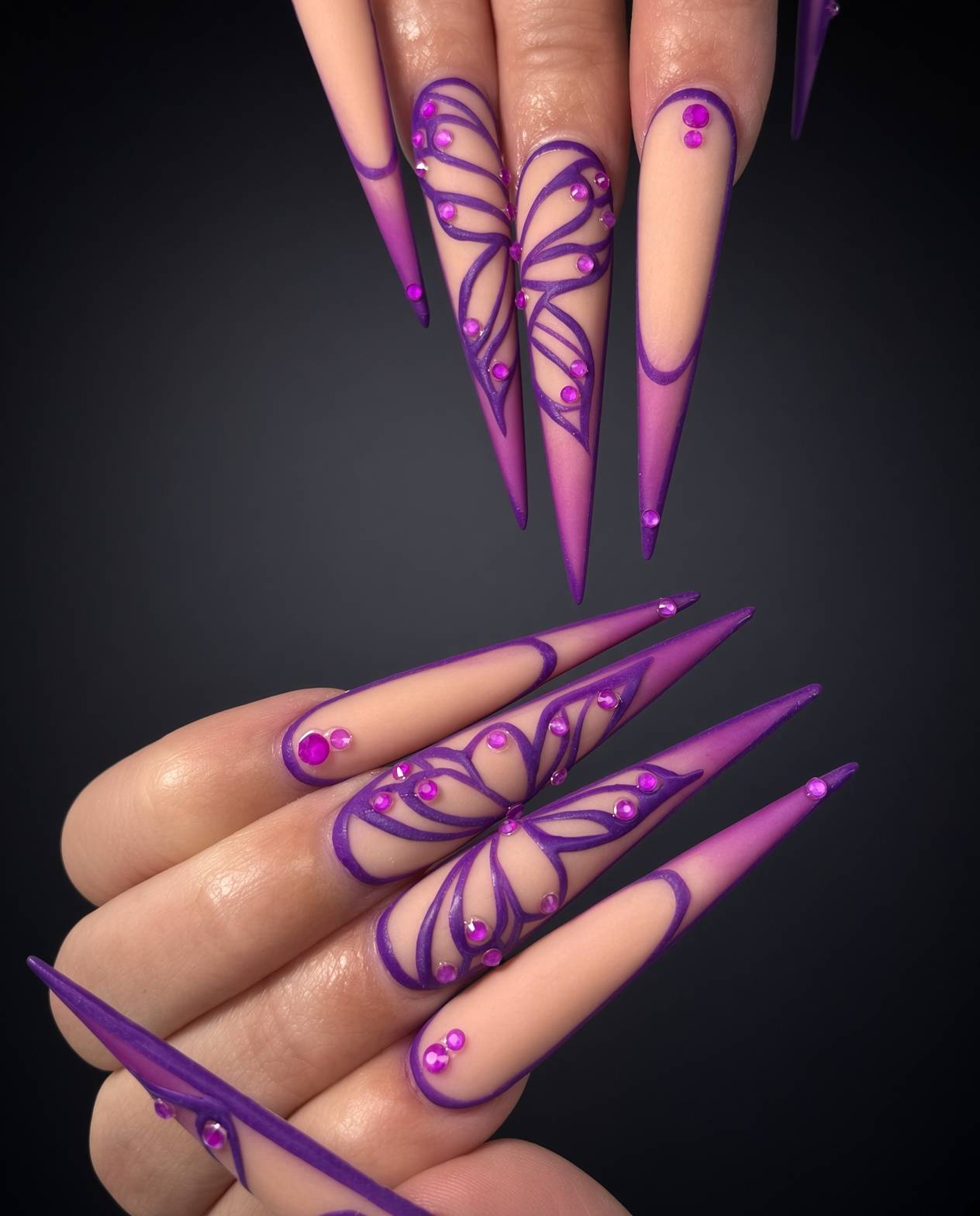 Asia nail work at NAB Nail Bar in Las Vegas