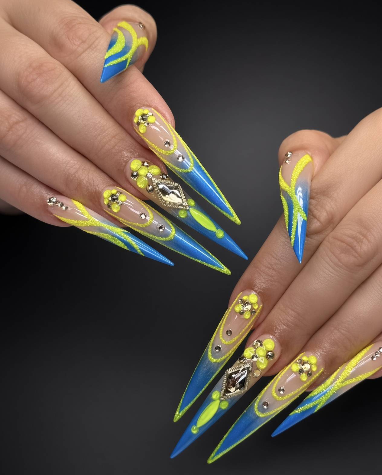 Asia nail work at NAB Nail Bar in Las Vegas