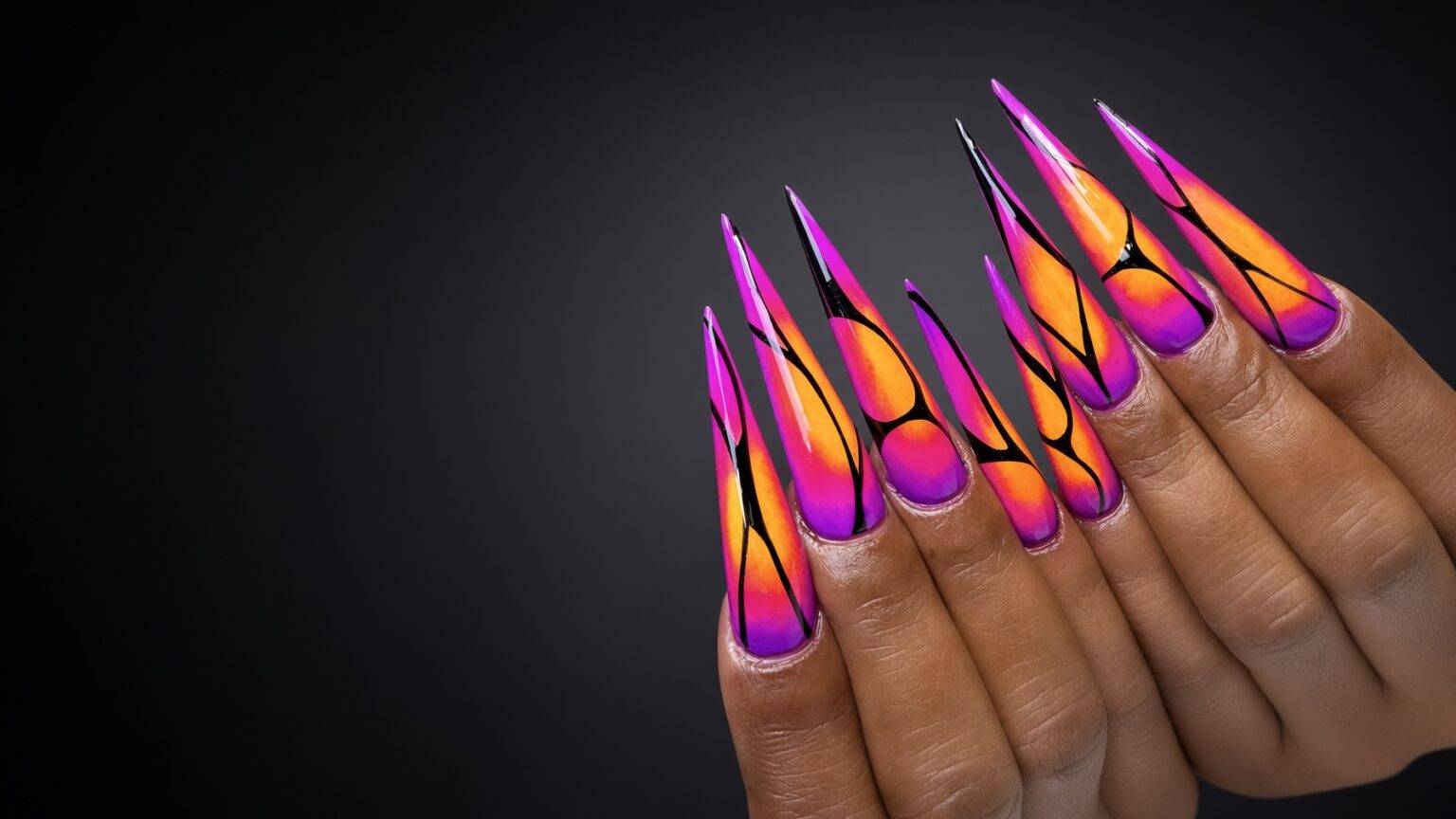 Nabartsunsetveindesktop Nab Nail Bar | Nails Lashes and Beauty in Las Vegas Sunset toned custom nail art done at nab nail bar during a late night appointment in las vegas nab nail bar | nails lashes and beauty in las vegas