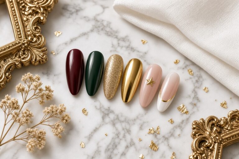 Luxury christmas nails at nab nail bar in las vegas nab nail bar | nails lashes and beauty in las vegas