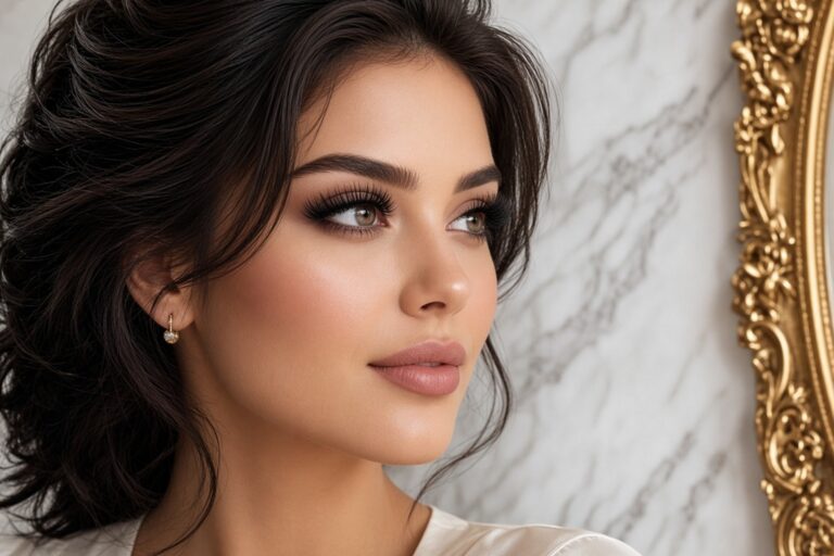 Stunning eyelash extensions at NAB Nail Bar in Las Vegas