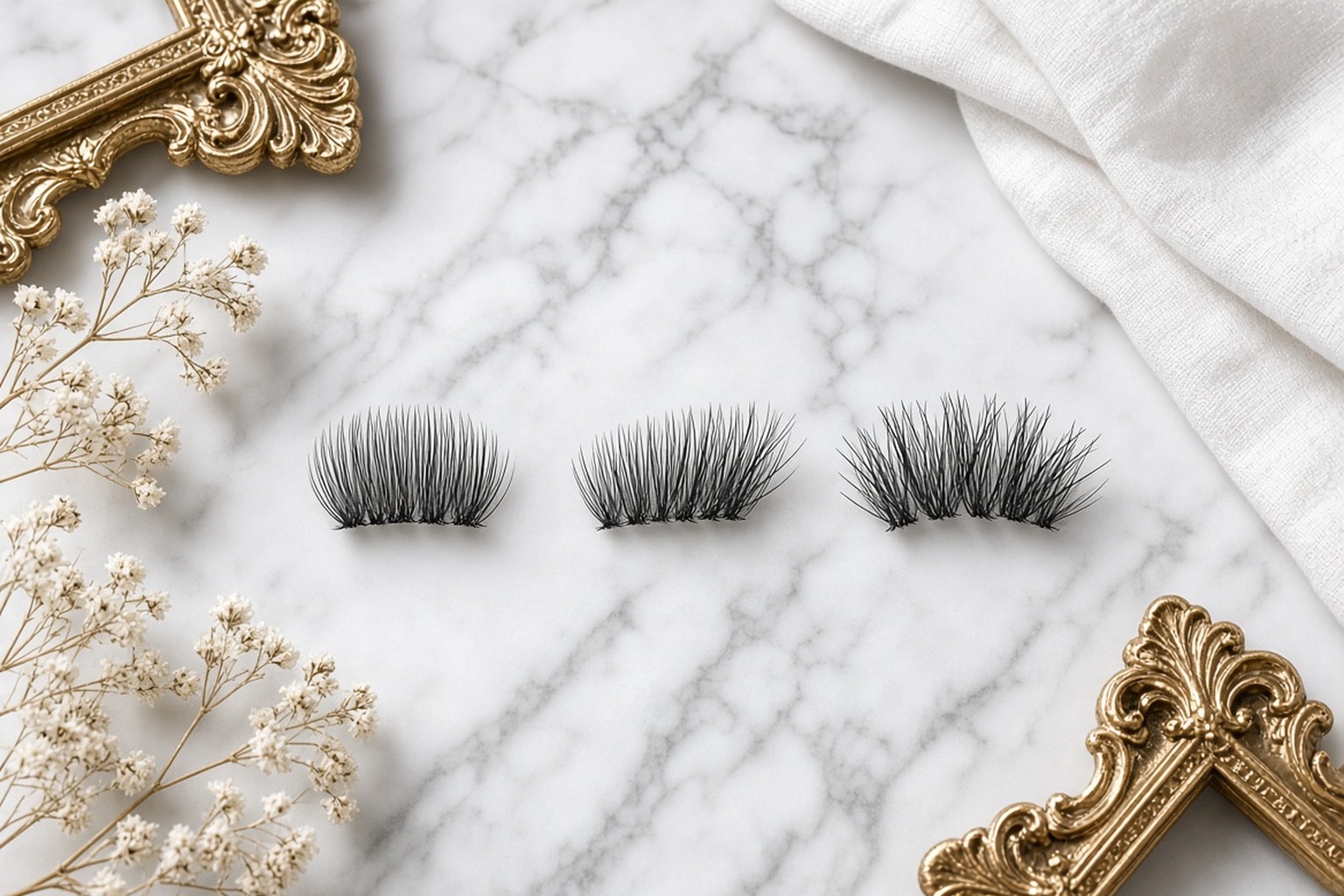 Volume lash extension styles compared at NAB Nail Bar in Las Vegas