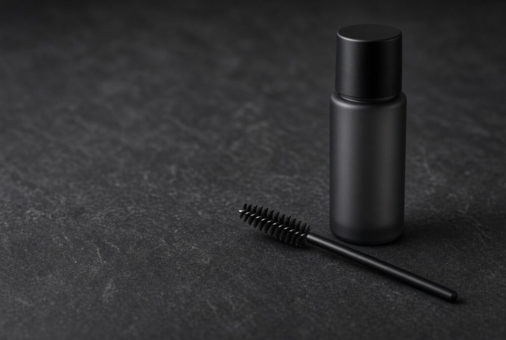 Lash cleanser and spoolie brush used for lash extension aftercare at NAB Nail Bar