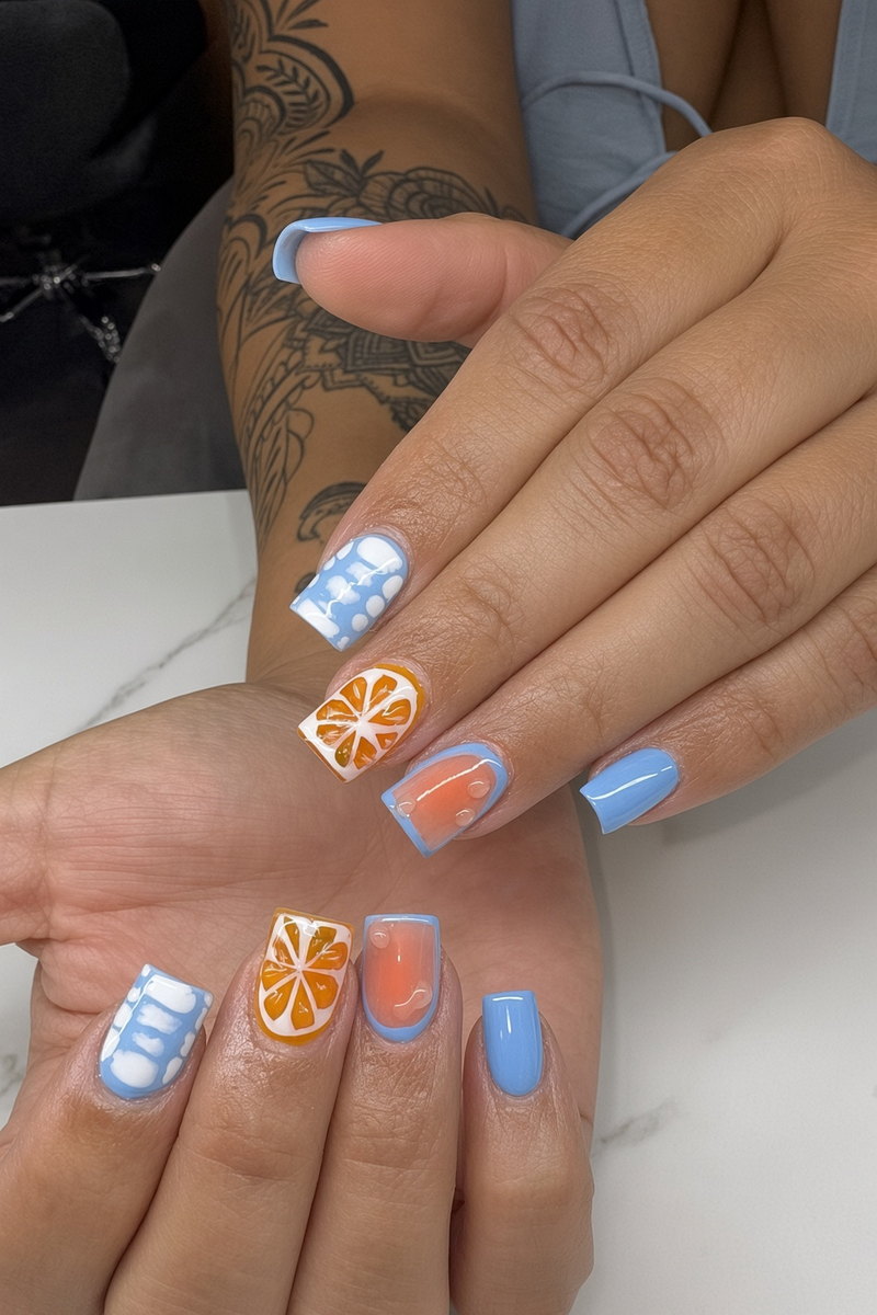 Andrea nail work at NAB Nail Bar in Las Vegas